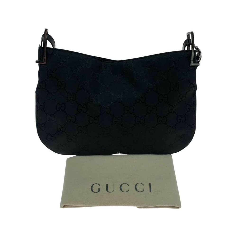 Gucci GG monogram canvas shoulder bag Black